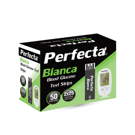 Perfecta Bianca Strips - شرائط جهاز السكر بيرفيكتا بيانكا